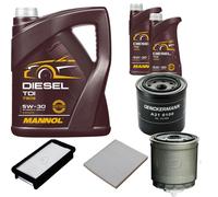 DENCKERMANN Controllo Set MANNOL Diesel 5W-30 7L Per KIA Rio II Berlina