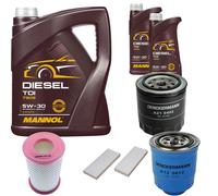 DENCKERMANN Controllo Set MANNOL Diesel 5W-30 7L Per Nissan NP300 Pick-Up 2.5