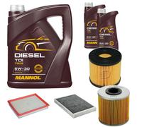DENCKERMANN Controllo Set MANNOL Diesel 5W-30 7L Per Opel Astra G Caravan 1.7