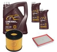 DENCKERMANN Controllo Set MANNOL Diesel 5W-30 7L Per Opel Astra G Caravan 1.7