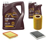DENCKERMANN Controllo Set MANNOL Diesel 5W-30 7L Per Opel Astra G Caravan 2.0