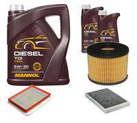 DENCKERMANN Controllo Set MANNOL Diesel 5W-30 7L Per Opel Astra H Caravan 1.7