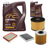 DENCKERMANN Controllo Set MANNOL Diesel 5W-30 7L Per Opel Astra H Stufenheck