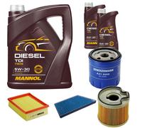 DENCKERMANN Controllo Set MANNOL Diesel 5W-30 7L Per Peugeot 206 Schrägheck