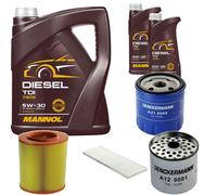 DENCKERMANN Controllo Set MANNOL Diesel 5W-30 7L Per Peugeot Boxer Kasten 2.5