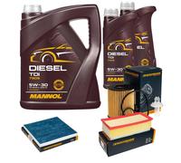 DENCKERMANN Controllo Set MANNOL Diesel 5W-30 7L Per Toyota Corolla Verso 2.2