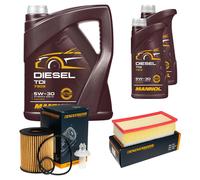 DENCKERMANN Controllo Set MANNOL Diesel 5W-30 7L Per Toyota Corolla Verso 2.2