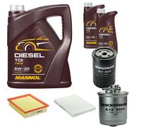 DENCKERMANN Controllo Set MANNOL Diesel 5W-30 7L Per VW Golf IV Cabriolet 1.9