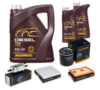 DENCKERMANN Controllo Set MANNOL Diesel 5W-30 7L Per VW Golf VI Cabriolet 1.2