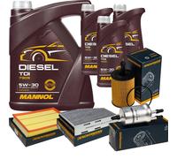 DENCKERMANN Controllo Set MANNOL Diesel 5W-30 8L Per Audi TT 3.2 V6 Quattro
