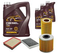 DENCKERMANN Controllo Set MANNOL Diesel 5W-30 8L Per Opel Astra G Caravan 2.0