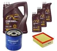 DENCKERMANN Controllo Set MANNOL Diesel 5W-30 8L Per Peugeot 206 Schrägheck