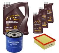 DENCKERMANN Controllo Set MANNOL Diesel 5W-30 8L Per Peugeot 206 Schrägheck