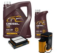 Denckermann Controllo Set mannol Diesel con Cappuccio Tdi 5W-30 6L