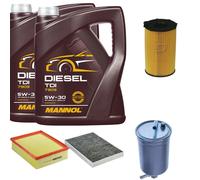 DENCKERMANN Controllo Set MANNOL Diesel TDI 5W-30 10L Per Audi A4 Avant 2.7