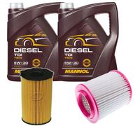 DENCKERMANN Controllo Set MANNOL Diesel TDI 5W-30 10L Per Audi A8 3.0