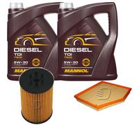 DENCKERMANN Controllo Set MANNOL Diesel TDI 5W-30 10L Per BMW 6er Cabriolet