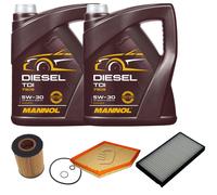 DENCKERMANN Controllo Set MANNOL Diesel TDI 5W-30 10L Per BMW 6er Cabriolet