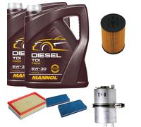DENCKERMANN Controllo Set MANNOL Diesel TDI 5W-30 10L Per BMW 7 Serie 745i Li