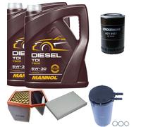 Denckermann Controllo Set mannol Diesel Tdi 5W-30 10L per Iveco Quotidiano + IV