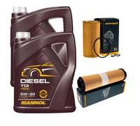 DENCKERMANN Controllo Set MANNOL Diesel TDI 5W-30 10L Per Mercedes E-Klasse