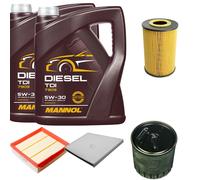 DENCKERMANN Controllo Set MANNOL Diesel TDI 5W-30 10L Per Mercedes E-Klasse