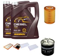 DENCKERMANN Controllo Set MANNOL Diesel TDI 5W-30 10L Per Mercedes M-Klasse