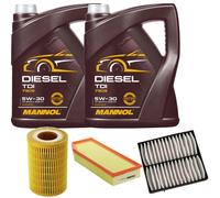 DENCKERMANN Controllo Set MANNOL Diesel TDI 5W-30 10L Per Mercedes M-Klasse