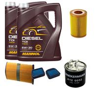 DENCKERMANN Controllo Set MANNOL Diesel TDI 5W-30 10L Per Mercedes S-Klasse