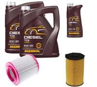 DENCKERMANN Controllo Set MANNOL Diesel TDI 5W-30 11L Per Audi A8 3.0