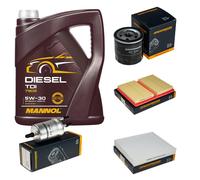 DENCKERMANN Controllo Set MANNOL Diesel TDI 5W-30 5L Per Audi A1 Sportback