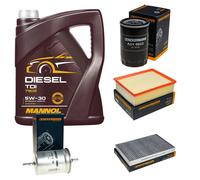 DENCKERMANN Controllo Set MANNOL Diesel TDI 5W-30 5L Per Audi A4 2.0 1.6