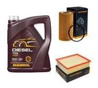 DENCKERMANN Controllo Set MANNOL Diesel TDI 5W-30 5L Per Audi A4 Cabriolet