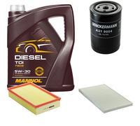 DENCKERMANN Controllo Set MANNOL Diesel TDI 5W-30 5L Per Audi A6 1.9