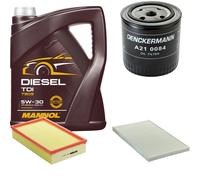DENCKERMANN Controllo Set MANNOL Diesel TDI 5W-30 5L Per Audi A6 2.6 2.8
