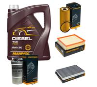 DENCKERMANN Controllo Set MANNOL Diesel TDI 5W-30 5L Per Audi A6 Avant 1.9