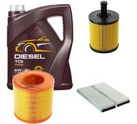 DENCKERMANN Controllo Set MANNOL Diesel TDI 5W-30 5L Per Audi A6 Avant 2.0