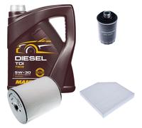 DENCKERMANN Controllo Set MANNOL Diesel TDI 5W-30 5L Per Audi A8 2.0 TFSI