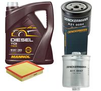 DENCKERMANN Controllo Set MANNOL Diesel TDI 5W-30 5L Per Audi A8 2.8