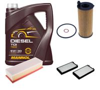 DENCKERMANN Controllo Set MANNOL Diesel TDI 5W-30 5L Per BMW X5 xDrive25d