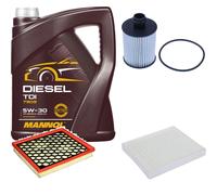 DENCKERMANN Controllo Set MANNOL Diesel TDI 5W-30 5L Per Chevrolet Malibu