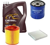DENCKERMANN Controllo Set MANNOL Diesel TDI 5W-30 5L Per Citroën Berlingo