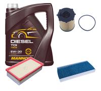 DENCKERMANN Controllo Set MANNOL Diesel TDI 5W-30 5L Per Citroën Jumpy Kasten