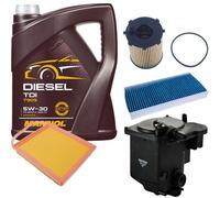 DENCKERMANN Controllo Set MANNOL Diesel TDI 5W-30 5L Per Citroën Jumpy Kasten