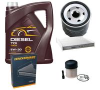 DENCKERMANN Controllo Set MANNOL Diesel TDI 5W-30 5L Per Dacia Logan MCV II