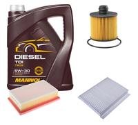 DENCKERMANN Controllo Set MANNOL Diesel TDI 5W-30 5L Per Fiat 500L 1.6 D
