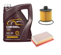DENCKERMANN Controllo Set MANNOL Diesel TDI 5W-30 5L Per Fiat 500L 1.6 D