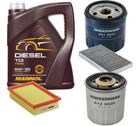 DENCKERMANN Controllo Set MANNOL Diesel TDI 5W-30 5L Per Fiat Bravo I 1.9 TD