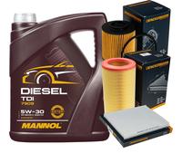 DENCKERMANN Controllo Set MANNOL Diesel TDI 5W-30 5L Per Fiat Bravo II 1.6 D