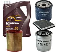 DENCKERMANN Controllo Set MANNOL Diesel TDI 5W-30 5L Per Fiat Doblo Cargo